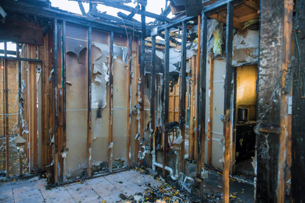 Professional Fire Damage Removal technician working in Trooper, PA